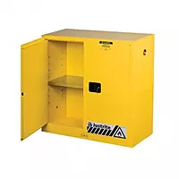JUSTRITE 8930001| Safety Cabinet | 30 Gal Manual Closing | Double Door with 1 Shelves