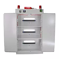 Lithium Battery Storage/Charging Cabinet | Manual closing | Double door with 2 shelves | Model: SRVM0045 