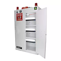 Lithium Battery Storage/Charging Cabinet | Manual closing | Double door with 2 shelves | Model: SRVM0045 