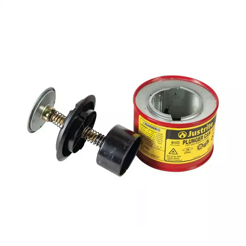 JUSTRITE | STEEL PLUNGER CAN | RED -10108 | 1 LTR