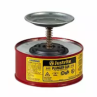 JUSTRITE | STEEL PLUNGER CAN | RED -10108 | 1 LTR