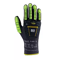 Ansell | Ringers R840 | Professional Work Gloves | Nitrile Coating with Firm Grip | Multipurpose Protection Gloves | Black