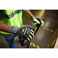 Ansell | Ringers R840 | Professional Work Gloves | Nitrile Coating with Firm Grip | Multipurpose Protection Gloves | Black
