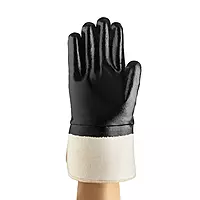 Ansell | HyFlex 48-500 | Cotton Liner | Fully Nitrile Coated With Safety Cuff | CE EN388-4111B