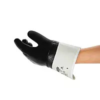 Ansell | HyFlex 48-500 | Cotton Liner | Fully Nitrile Coated With Safety Cuff | CE EN388-4111B