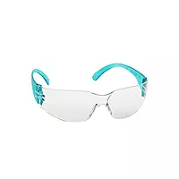 Venus | E-102 CHC Clear With Blue Temple Safety Goggles | Pack Of 20
