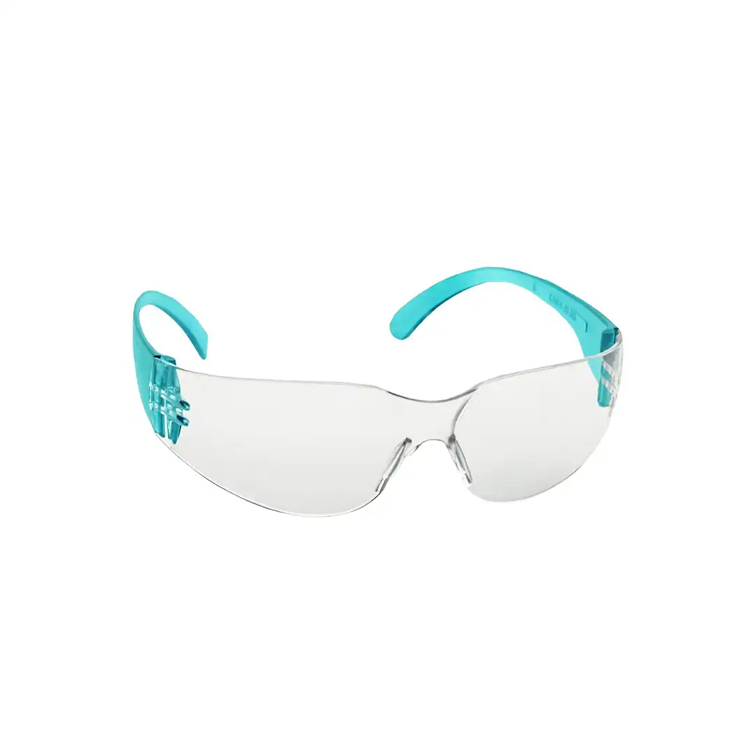 Venus | E-102 CHC Clear With Blue Temple Safety Goggles | Pack Of 20
