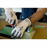 Ansell | HyFlex 11-800 | Nylon Liner | Grey Nitrile Palm Coated| CE -EN388 -3131