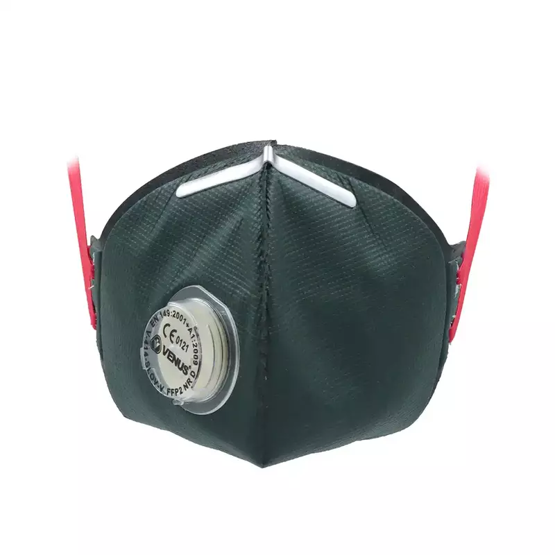 Venus | V-414 FFP2 SLOV Fold Flat Mask - Green | Pack of 15