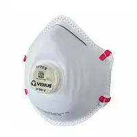 Venus V-20 | Cup Mask FFP2S - White Valved | Pack of 10
