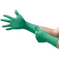 Ansell | TouchNTuff 92-605 | Thin Nitrile - 4.7 Mil | Powder Free | 300mm Length | Green | Pack of 50