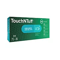 Ansell | TouchNTuff 92-605 | Thin Nitrile - 4.7 Mil | Powder Free | 300mm Length | Green | Pack of 50