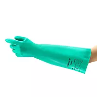 Ansell | AlphaTec 37-185 | Nitrile Gloves | 22 MIL thick | No Flocklined