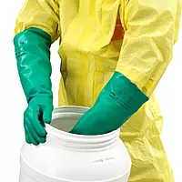 Ansell | AlphaTec 37-185 | Nitrile Gloves | 22 MIL thick | No Flocklined
