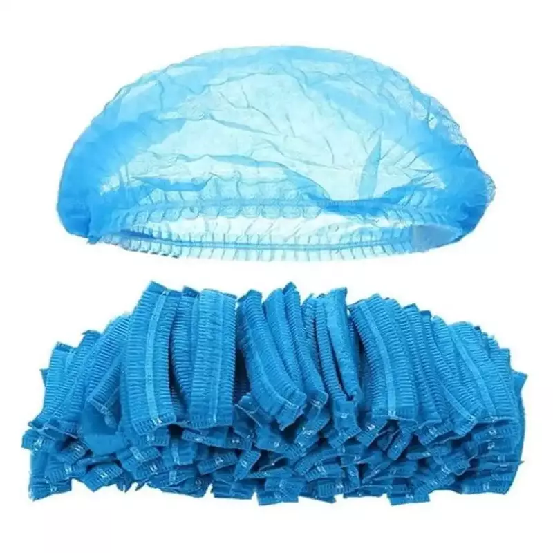Bouffant/Nurse Cap | Non - Woven Fabric | 21" Extended Length | GREEN | 10 GSM | TT