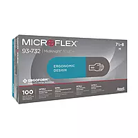 Ansell | Microflex 93-732 | Nitrile Disposable Gloves | Pack of 50