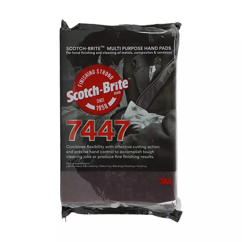 3M Abrasive Scotch-Brite 7447 Hand Pad  Size: 6” x 9” 