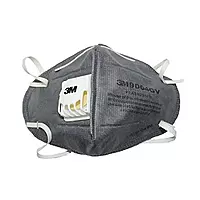 3M 9004GV | (Grey) Valved Flat Fold Dust | Mist Respirator | Pack of 25