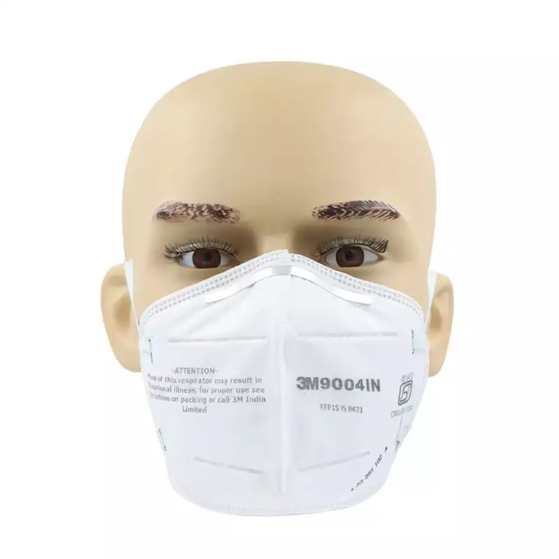 3M 9004IN | Dust / Mist Respirator |ISI Mark | Pack of 50 | Dust / Mist Respirator |ISI Mark | Pack of 50