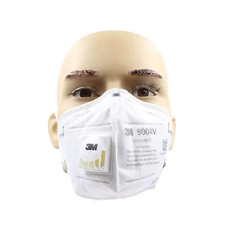 3M 9004V | White | Valved | Flat Fold | Dust / Mist Respirator | ISI Mark | Pack of 25