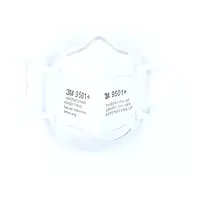 3M 9501+ KN95 | Respirator Mask | Flat Fold with Ear Loop & Nose Clip | White | Pack of 50