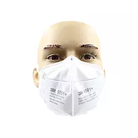 3M 9501+ KN95 | Respirator Mask | Flat Fold with Ear Loop & Nose Clip | White | Pack of 50