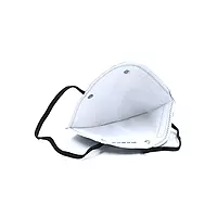 Karam RFH01 Respirator | P1 Flat Fold | Nose Clip,Head Band | Grey Colour | ISI Marked | Pack of 100