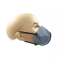 Karam RF01 Respirator | P1 Flat Fold with Nose Clip,Ear Loop | Grey Colour | ISI Marked | Pack of 100