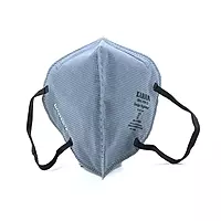 Karam RF01 Respirator | P1 Flat Fold with Nose Clip,Ear Loop | Grey Colour | ISI Marked | Pack of 100