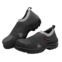 Karam Safety Shoe - Grey Flytex Upper ,C.T- SD,Black PU Sole,LA -CE Marked -FS201FN(FWSAMN)