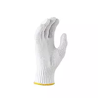 KNP | Cotton Knitted | Safety Hand Gloves | White
