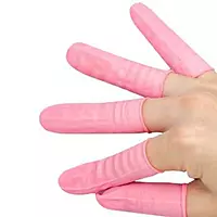 FINGER COT - RUBBER - PINK