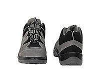 Karam Safety Shoe FS211RG Grey Suede Buff Leather, S.T- DD, PU Sole, Mid Ankle -CE Marked