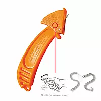 CrewSafe® - Safety Knife - Lizard® Safety Utility Knife - Industrial Safety Knife | Model - LZ-S | Pack of 6