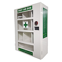 SARVAM First Aid Empty Metal Medium/Large Box with Acrylic Door (Without Medicines)