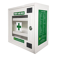 SARVAM First Aid Empty Metal Medium/Large Box with Acrylic Door (Without Medicines)