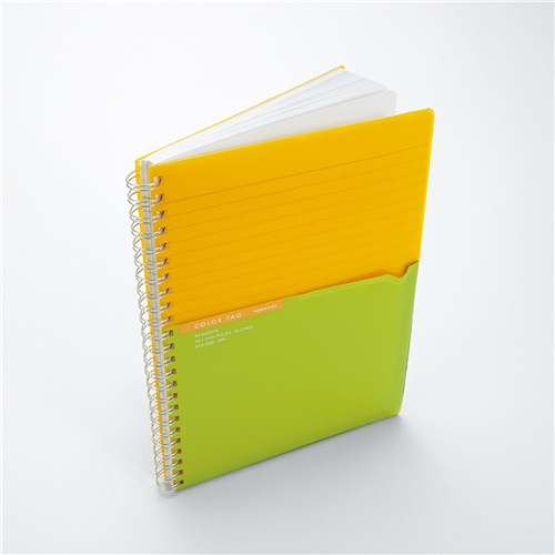 Kokuyo Twin Ring Notebook Color Tag Bicolor A5 Yellow CTs C30Y
