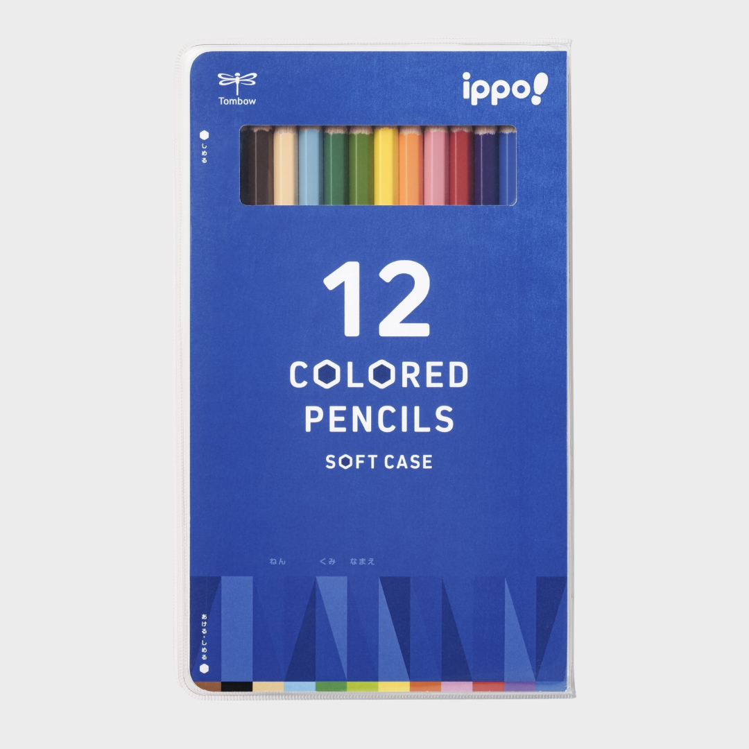 Tombow | Colored Pencils | Ippo! | In a soft case | Pack of 12 | CY-K