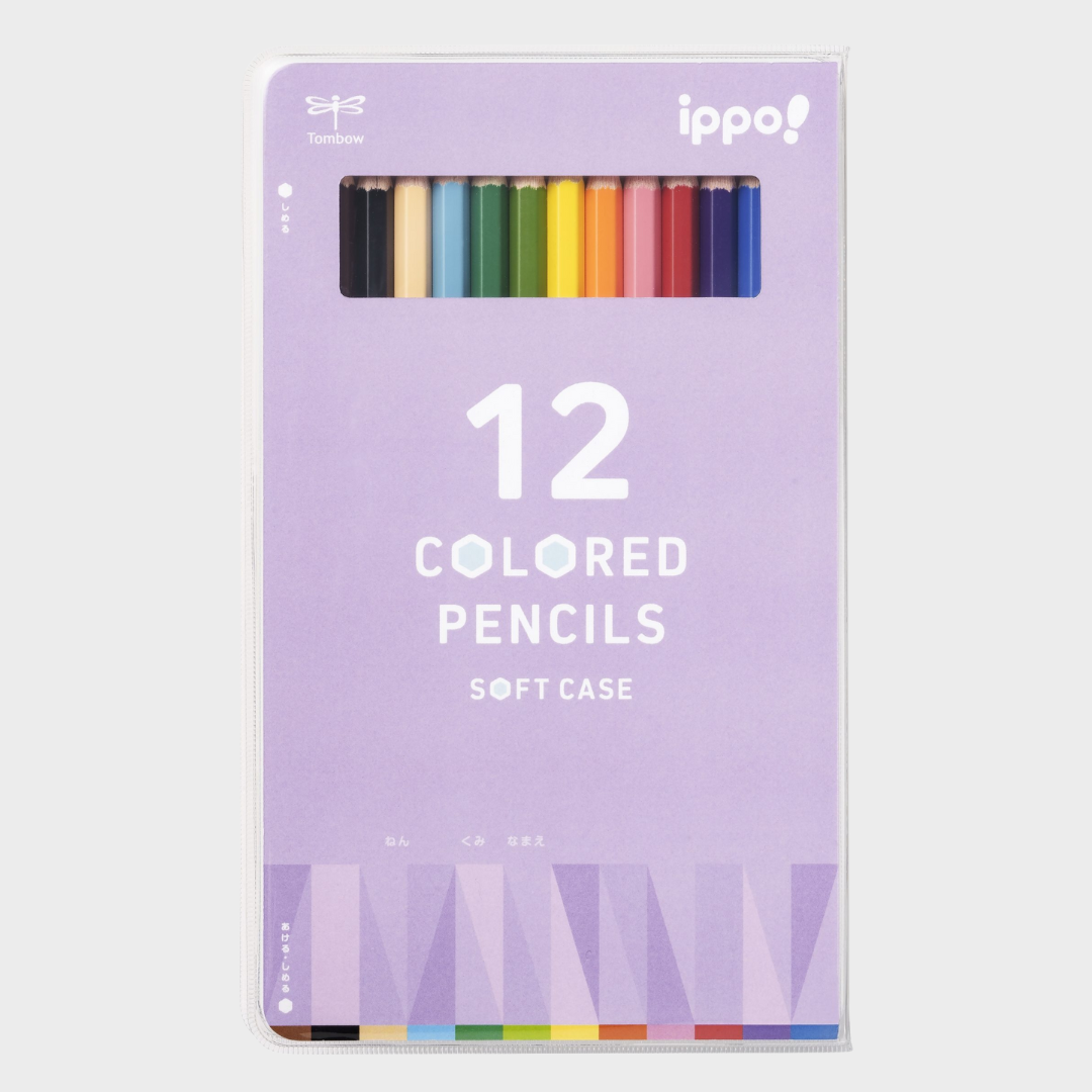 Tombow | Colored Pencils | Ippo! | In a soft case | Pack of 12 | CY-KB0112C