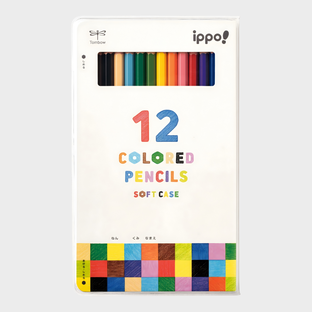 Tombow | Colored Pencils | Ippo! | In a soft case | Pack of 12 | CY-KD0112C