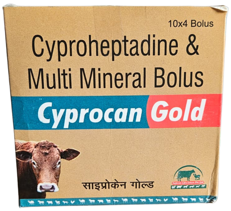 CYPROHEPTADINE & MULTI MINERAL, VITAMIN BOLUS 4s