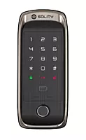 Solity Premium Digital Rim Lock With Fingerprint Password RFID Card Emergency Key