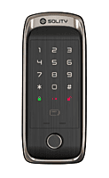 Solity Premium Digital Rim Lock With Fingerprint Password RFID Card Emergency Key