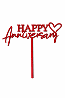 Happy Anniversary cake topper