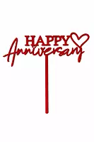 Happy Anniversary cake topper