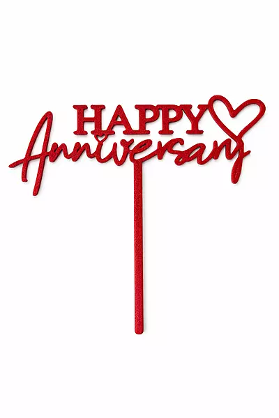 Happy Anniversary cake topper