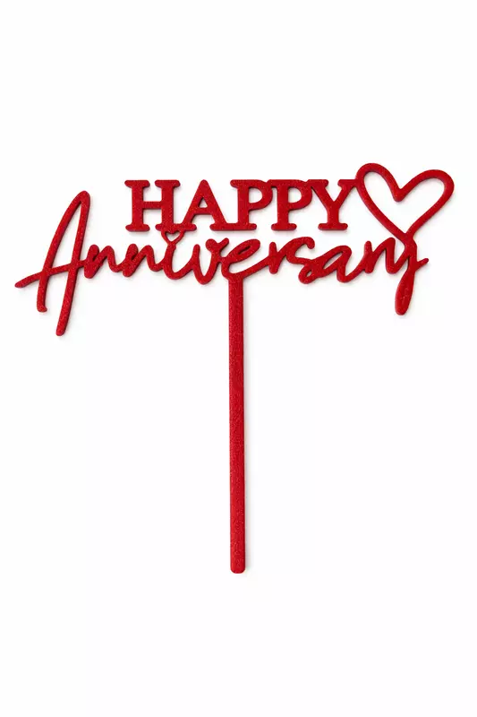 Happy Anniversary cake topper