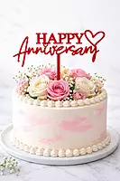 Happy Anniversary cake topper