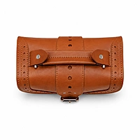 Cambridge Genuine Leather Mini Satchel Bag - Tan Brown