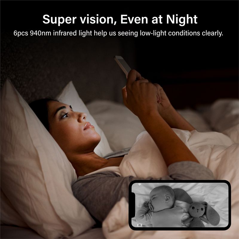 Geonix 2MP Wi-Fi Smart Security Camera, White, 1 Year Warranty, GXWC2MP